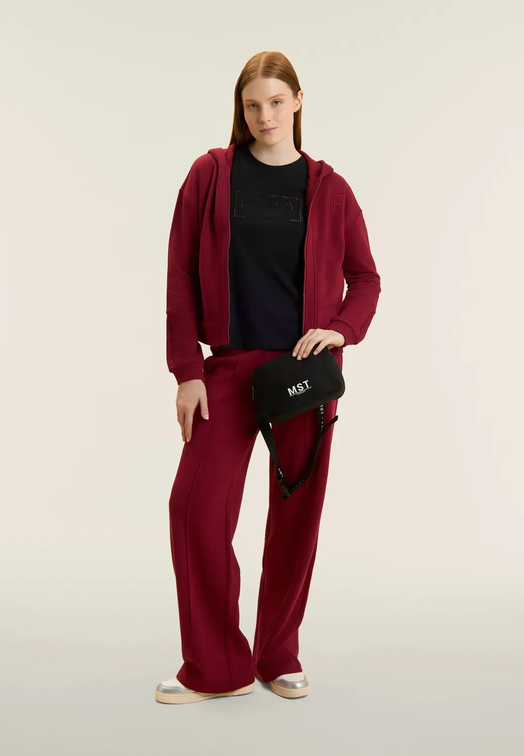 Freddy T-Shirt Flügelärmel Damen Zen Blue Baumwolle