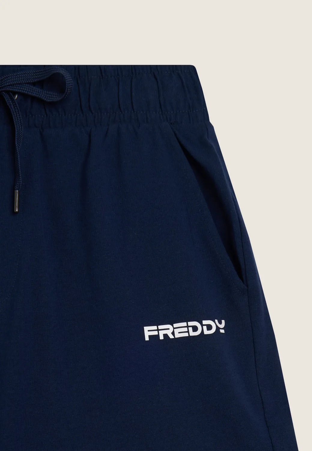 Freddy Shorts Bermuda Schwarz Heavy-Jersey stretch