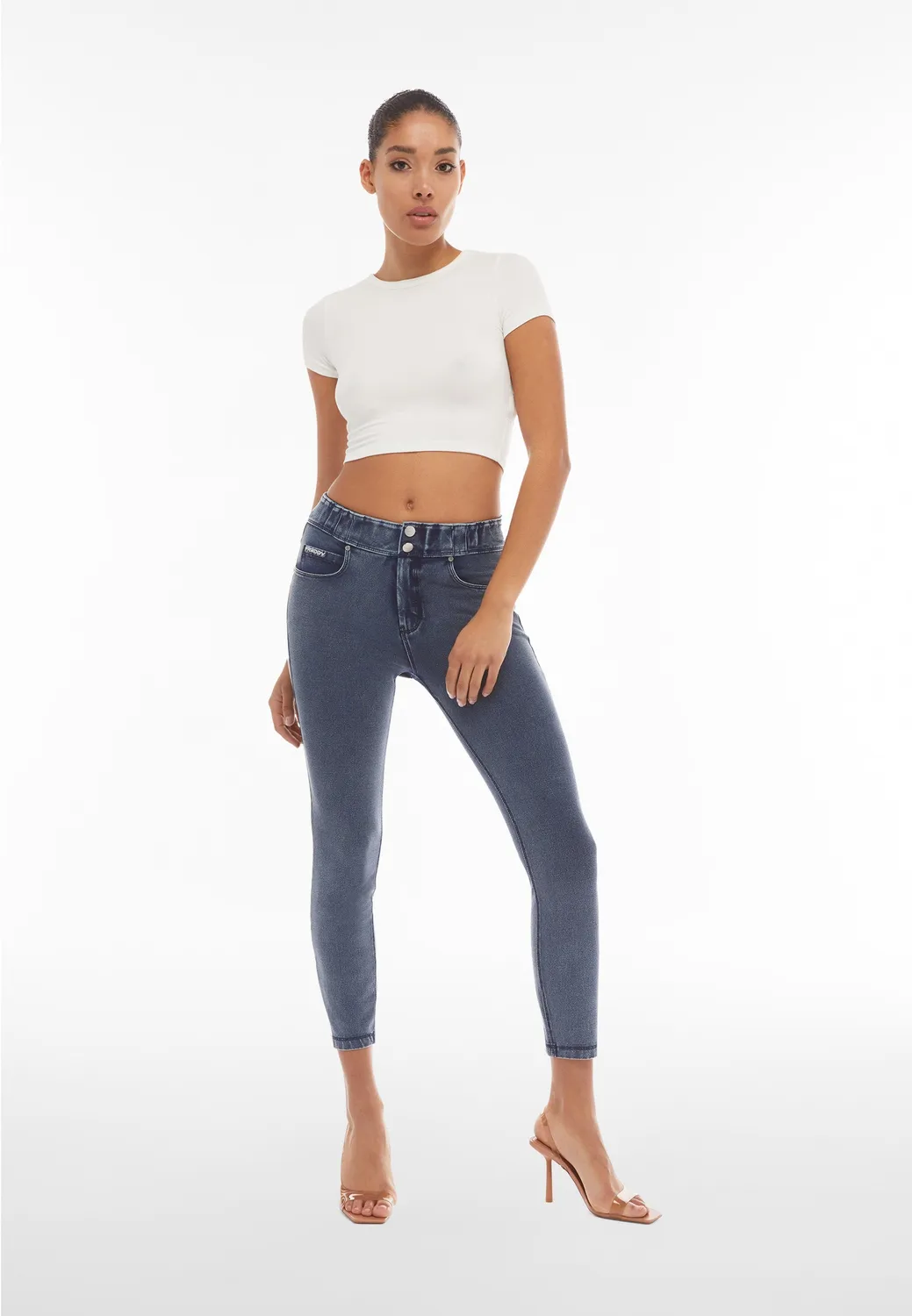 Freddy N.O.W. Skinny Jeanshose 7/8 Dunkelblau