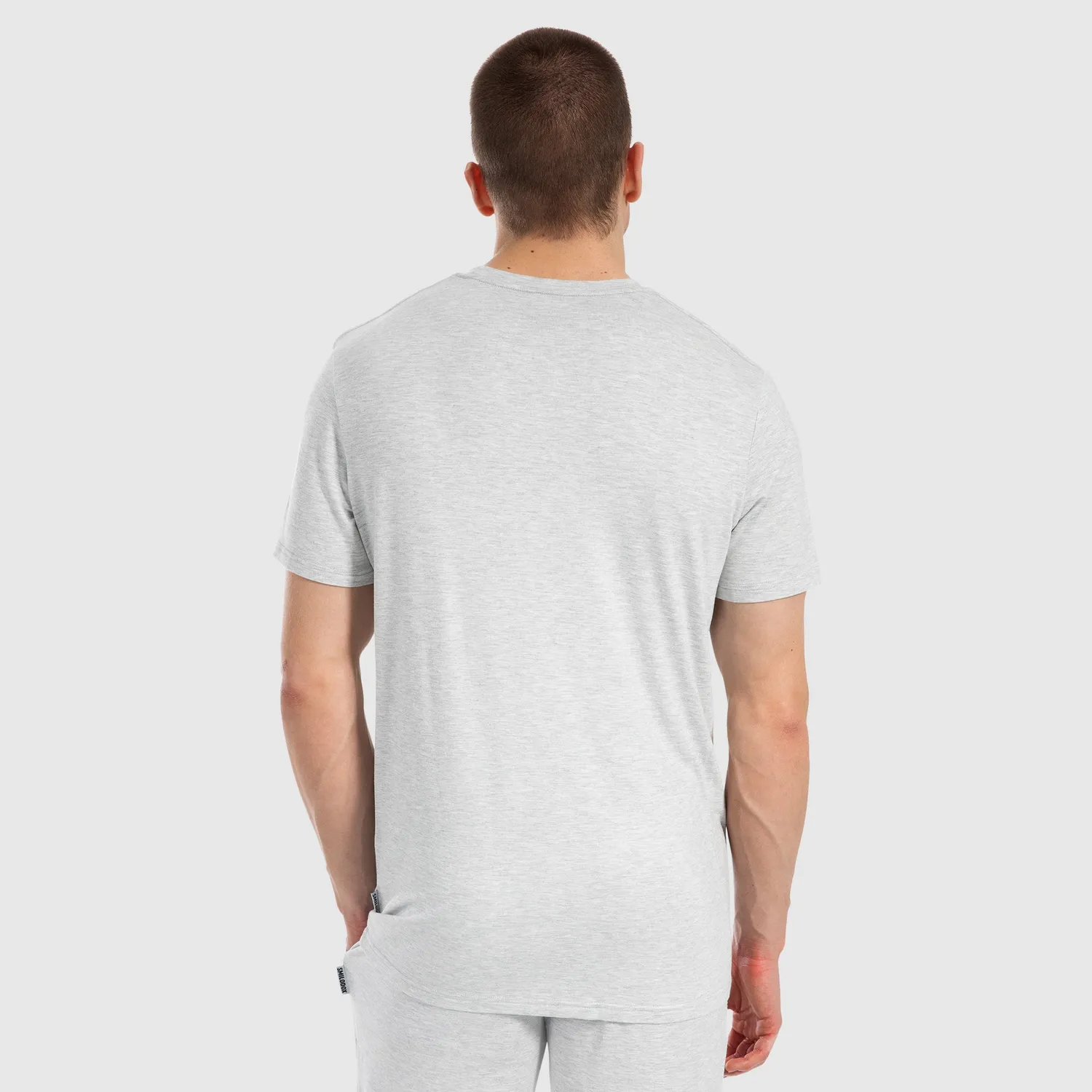 Smilodox Lunara Ilian Modal T-Shirt Schwarz Meliert