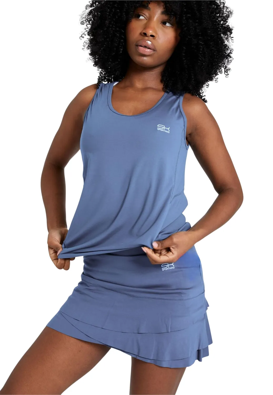 SPORTKIND Tulip Light Skort Tannengrün Rock mit Hose