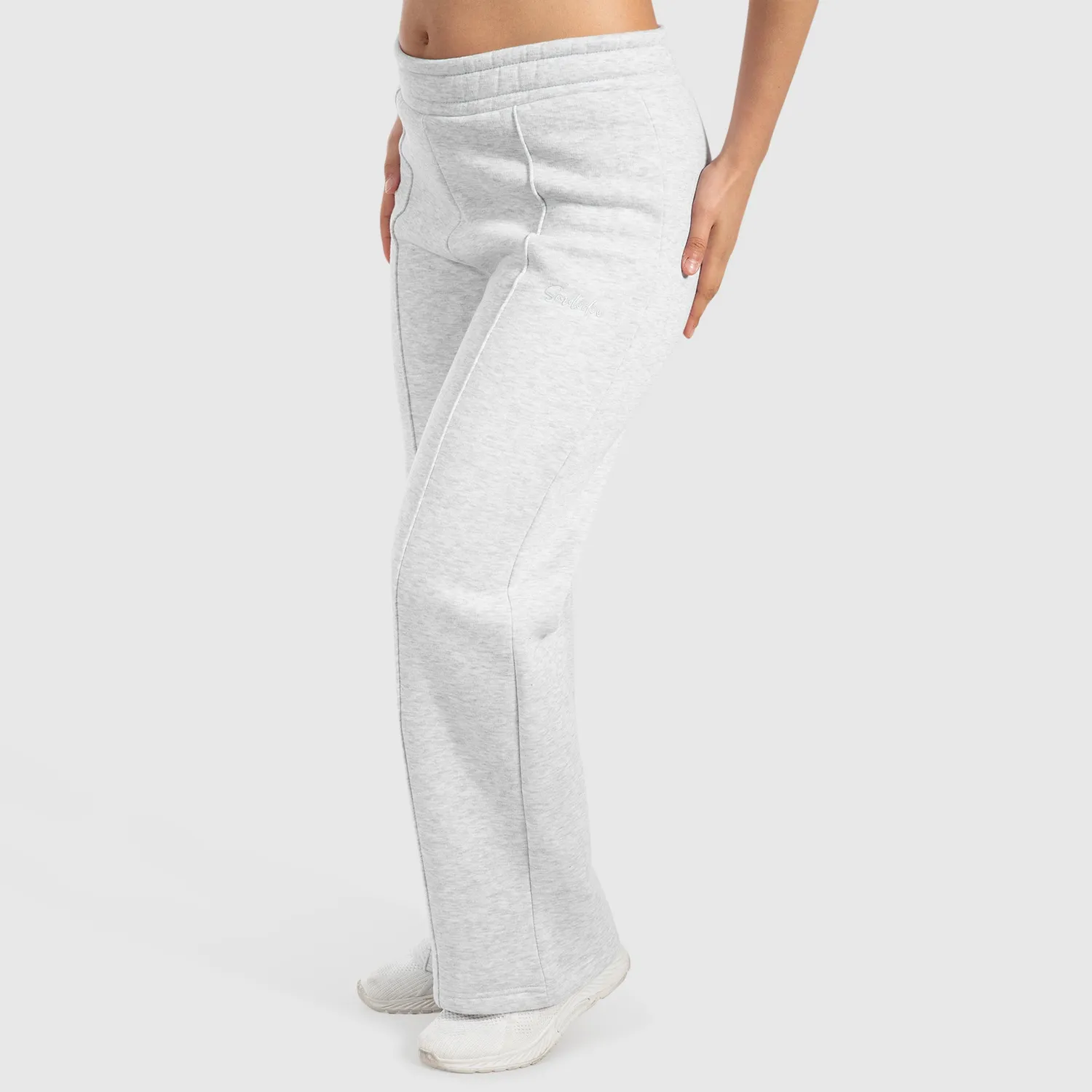 Smilodox Sorea Milea Jogginghose Schwarz weites Bein