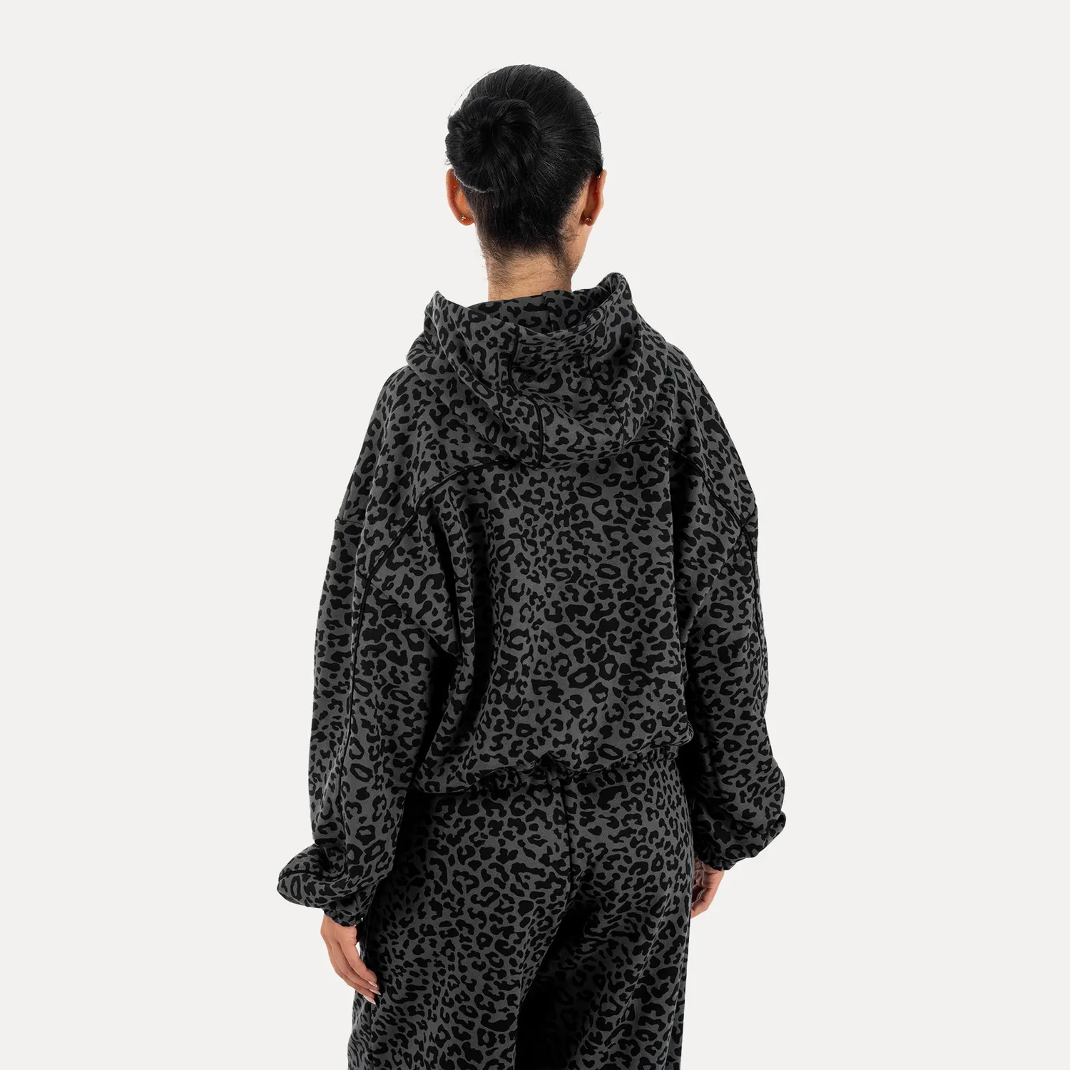 Smilodox Sorea Siara Hoodie Schwarz Leo Relaxed