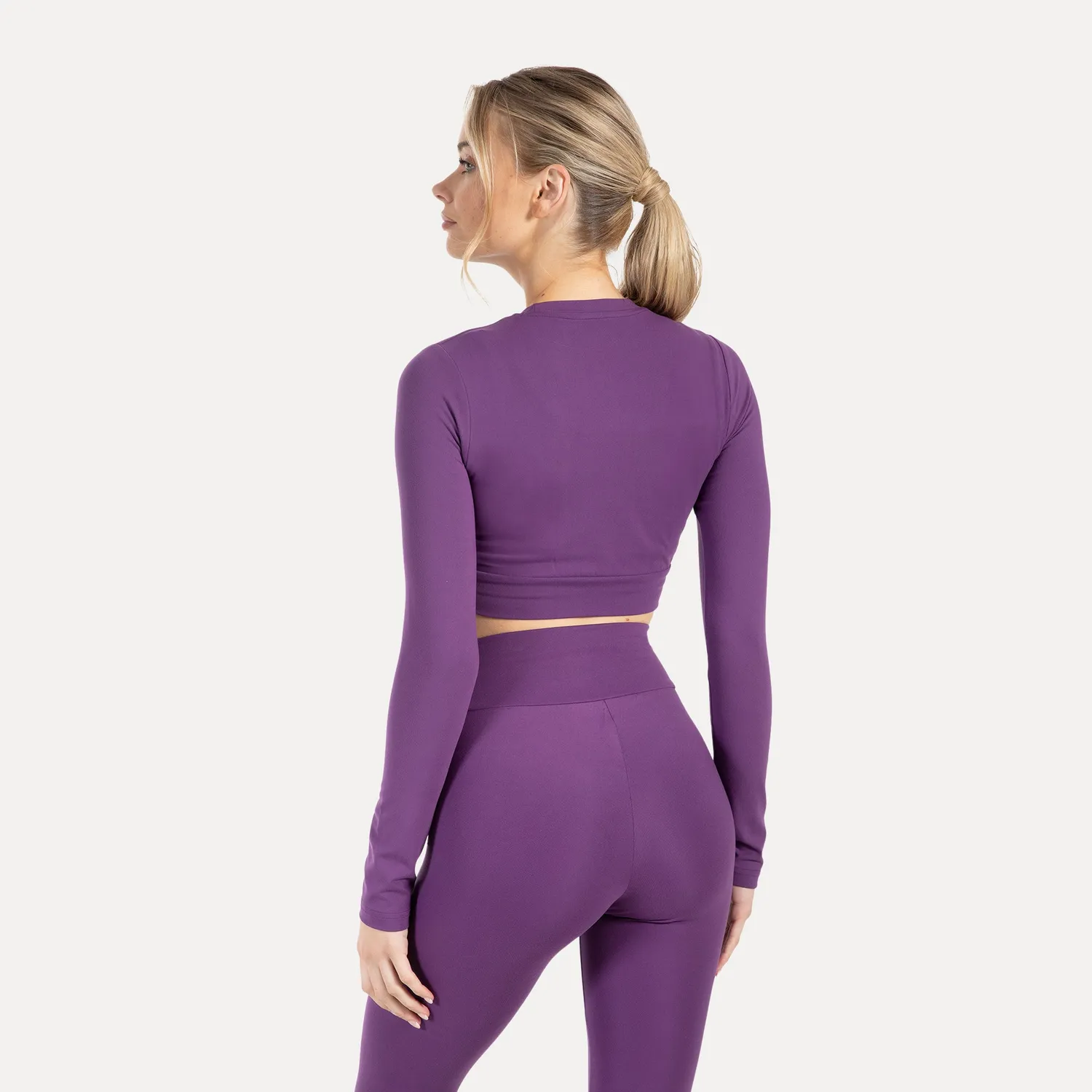 Smilodox Lunara Thalina Crop Longsleeve Schwarz