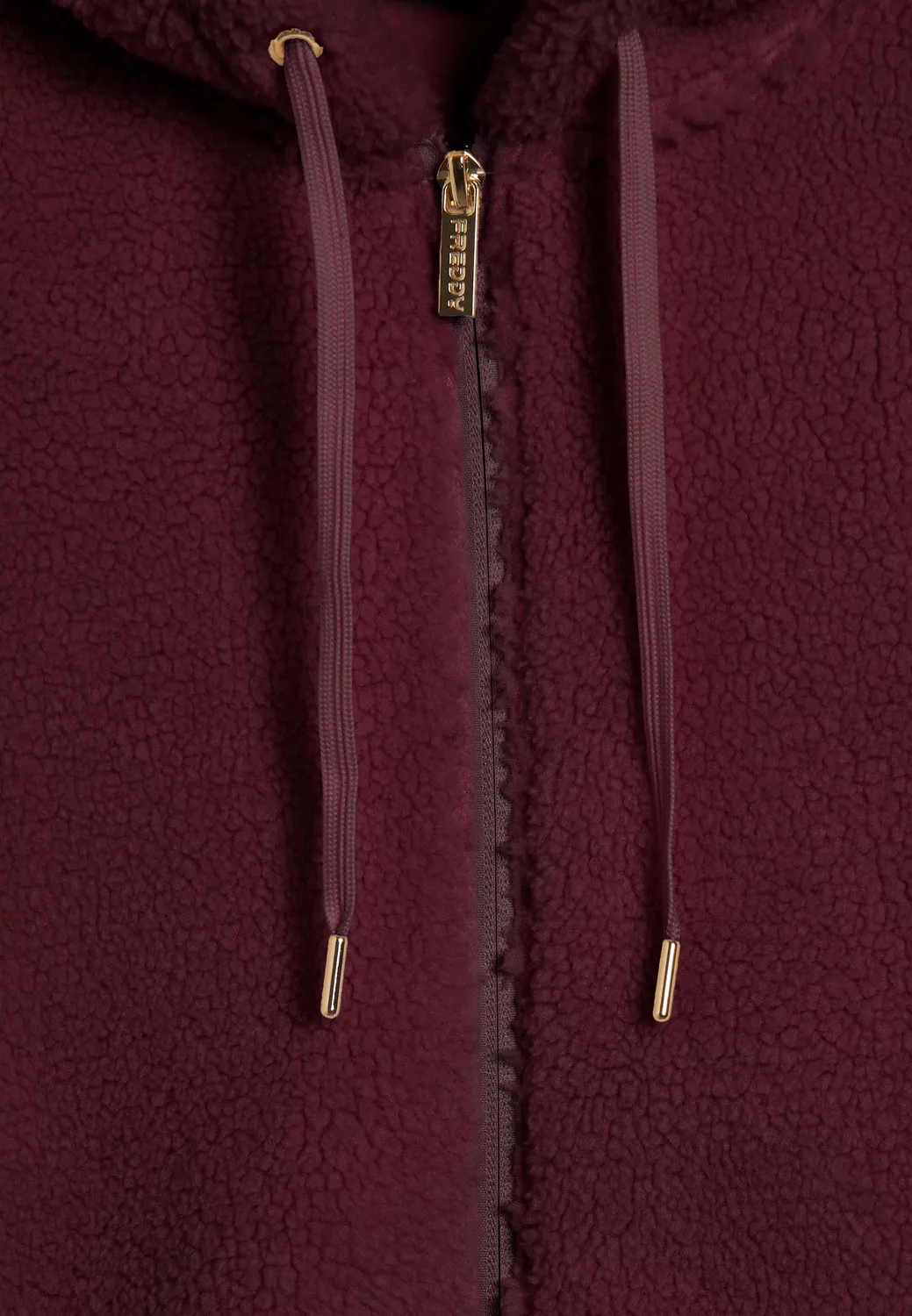 Freddy Sherpa Fleecejacke Damen Kapuze Schwarz