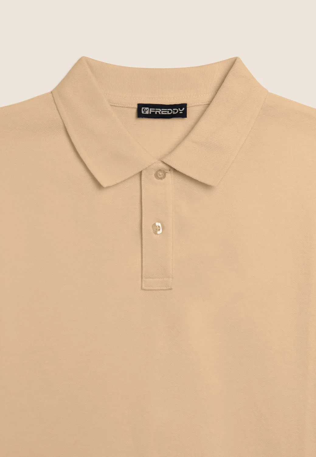 Freddy Piquet Herren Poloshirt Hellblau Baumwolle