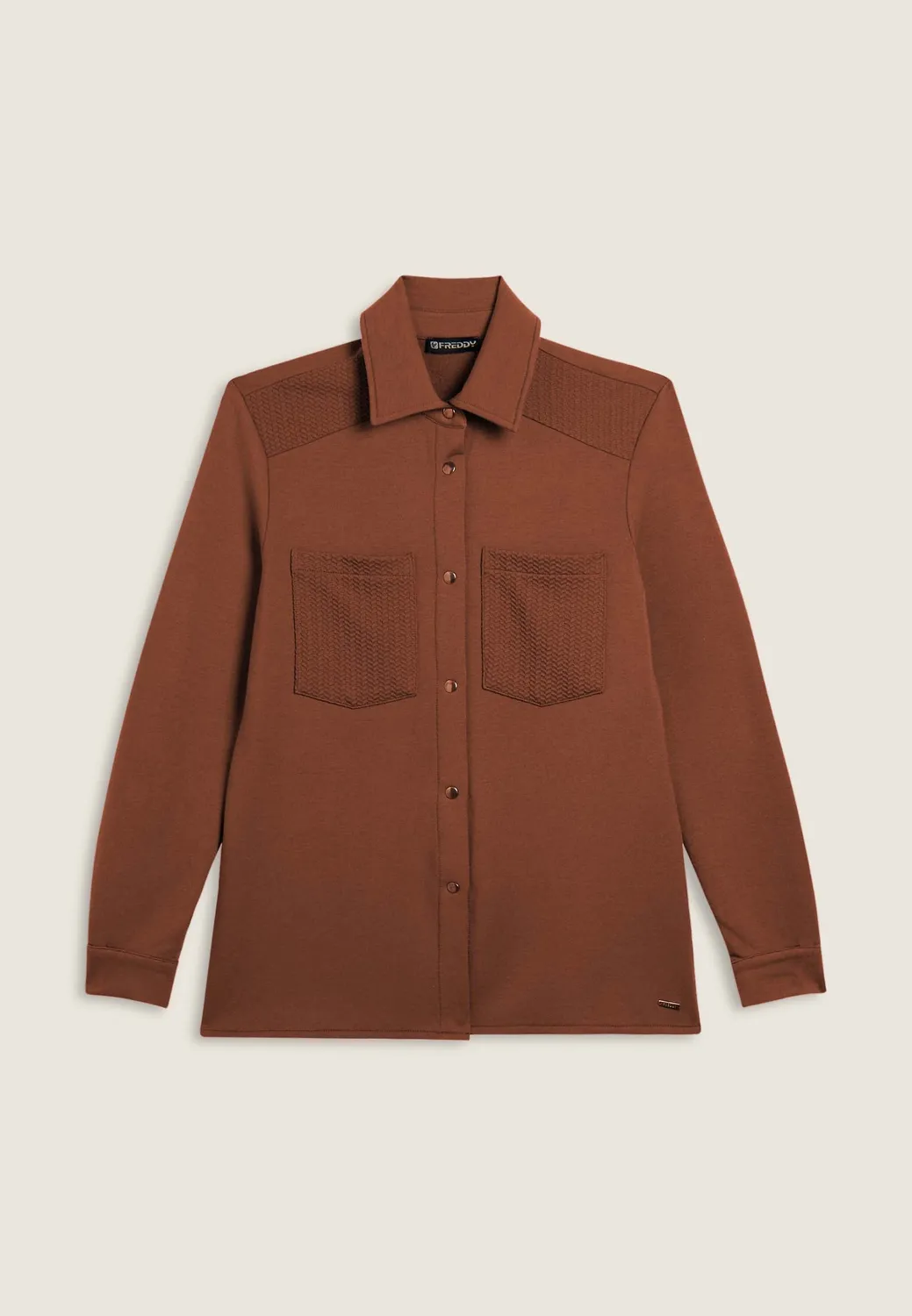 Freddy Sweat-Hemd Damen Goldknöpfe Forged Iron warm