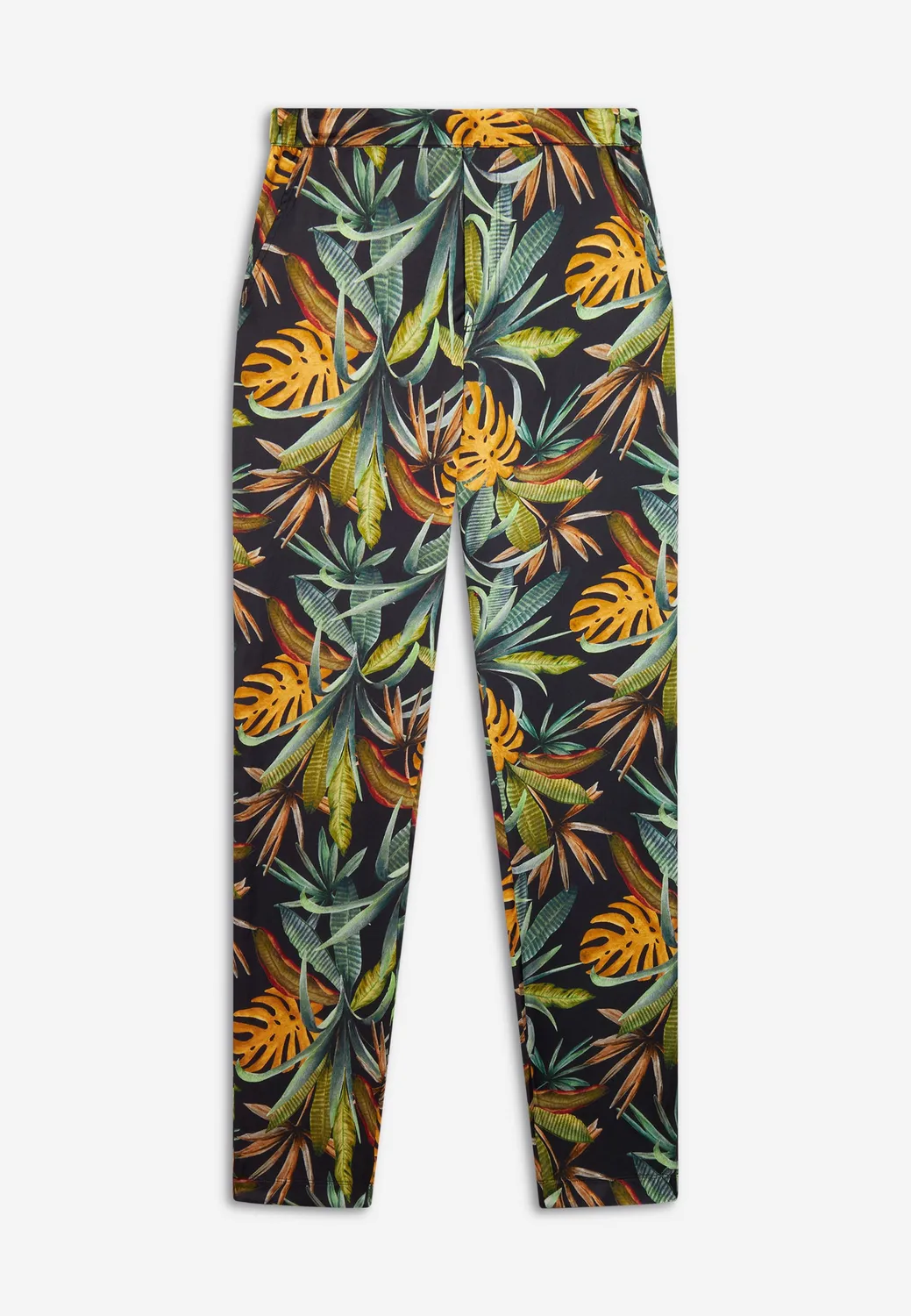 Freddy Tropical Satin Damenhose Schwarz FLO64