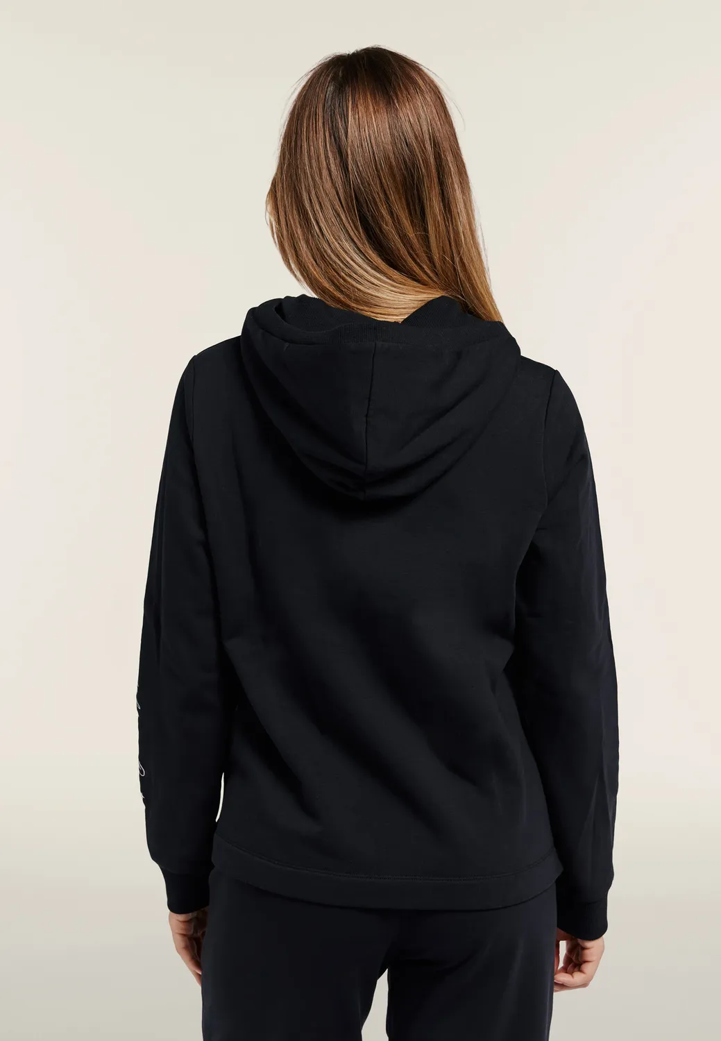 Freddy Damen Kapuzenjacke Full-Zip Schwarz Regular Fit