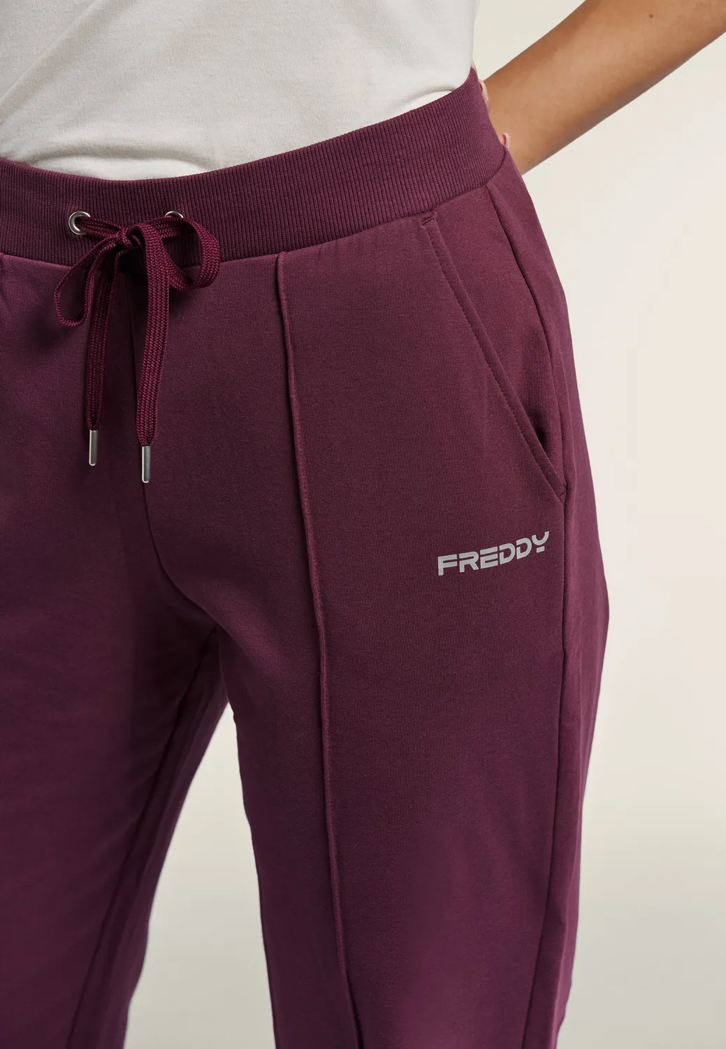 Freddy Sporthose Ziernaht Sweat Stretch Nero