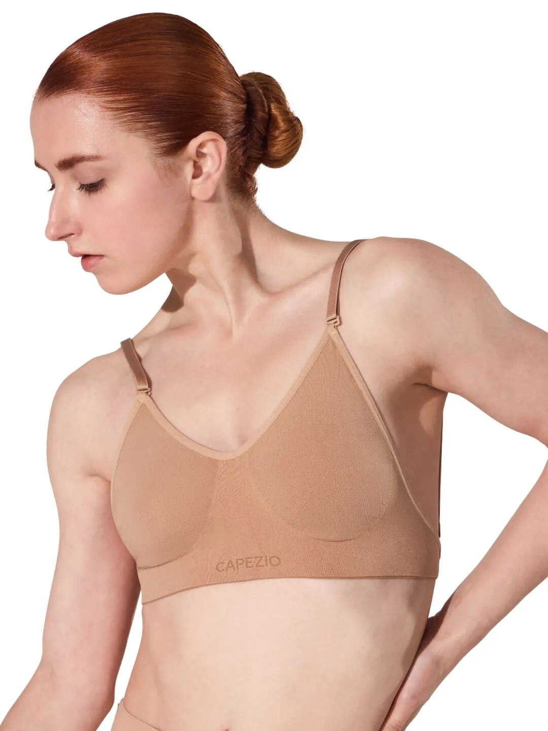 Capezio Clear Back BH Nude nahtlos