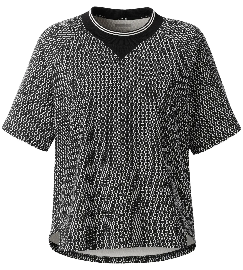 LPO Ophelia T-Shirt schwarz French Terry Print