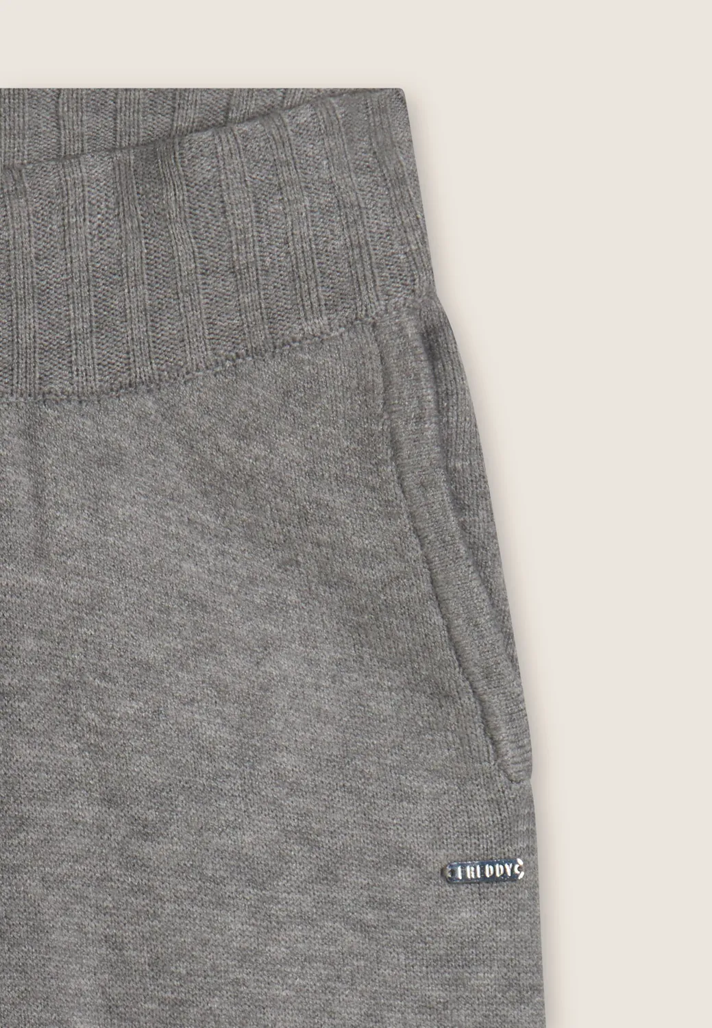 Freddy Damen Sporthose Grau Gerades Bein Taschen