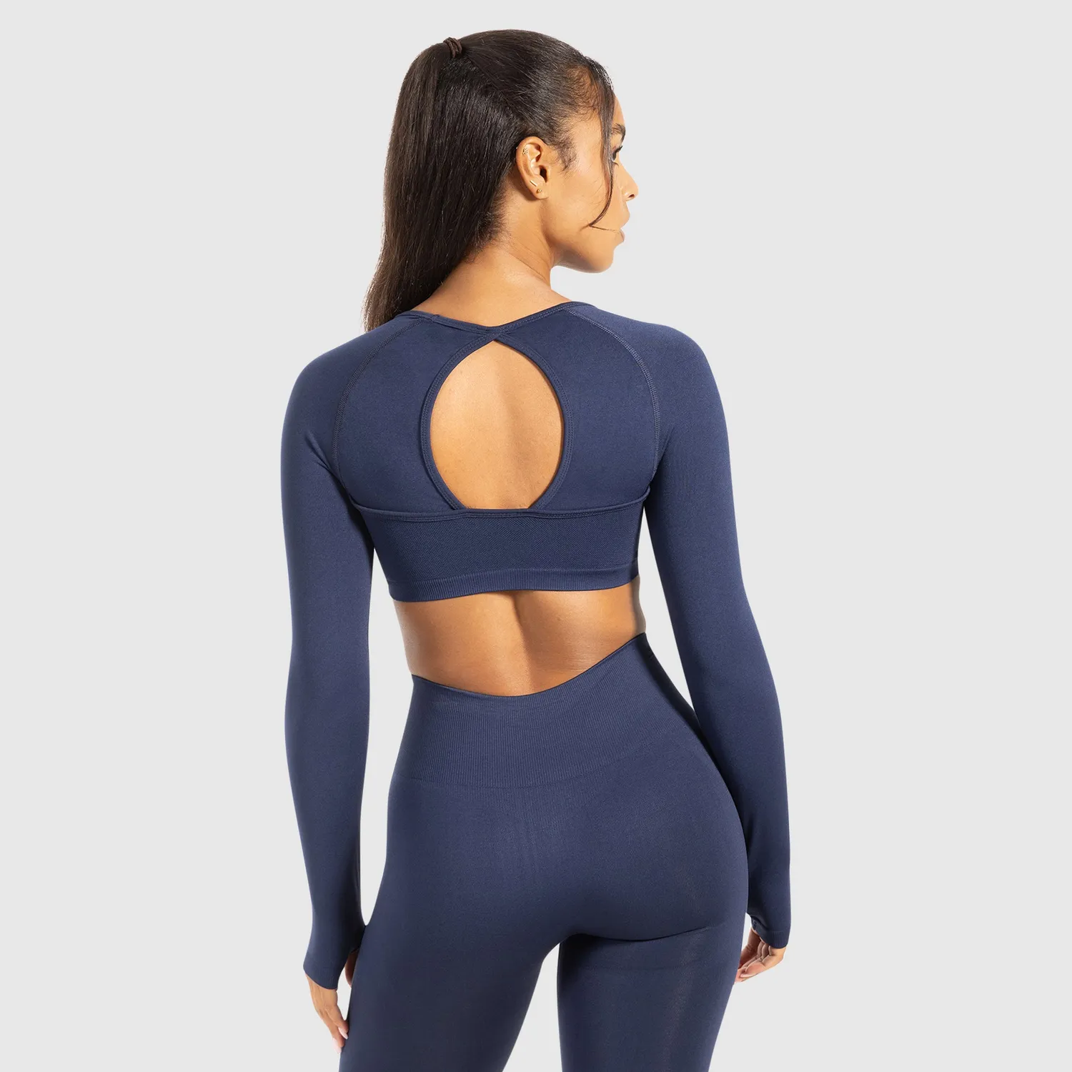 Smilodox Lunara Linnea Longsleeve Schwarz Shaped Fit