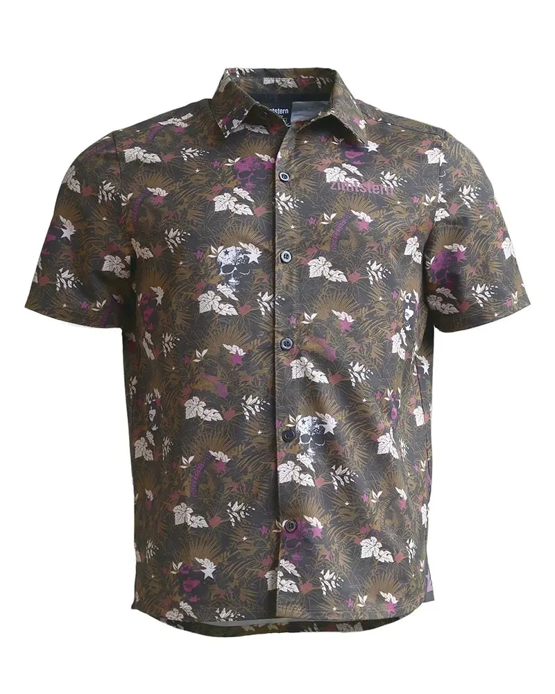 Zimtstern Braapz Riding Shirt SS Herren Bike-Hemd Muster