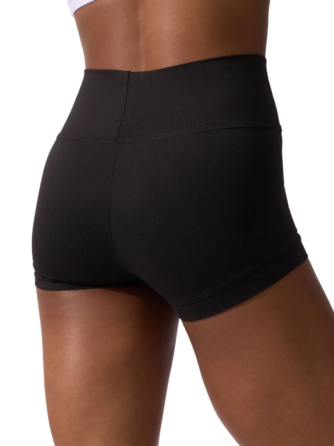 Capezio Studio High Waisted Shorts Schwarz blickdicht