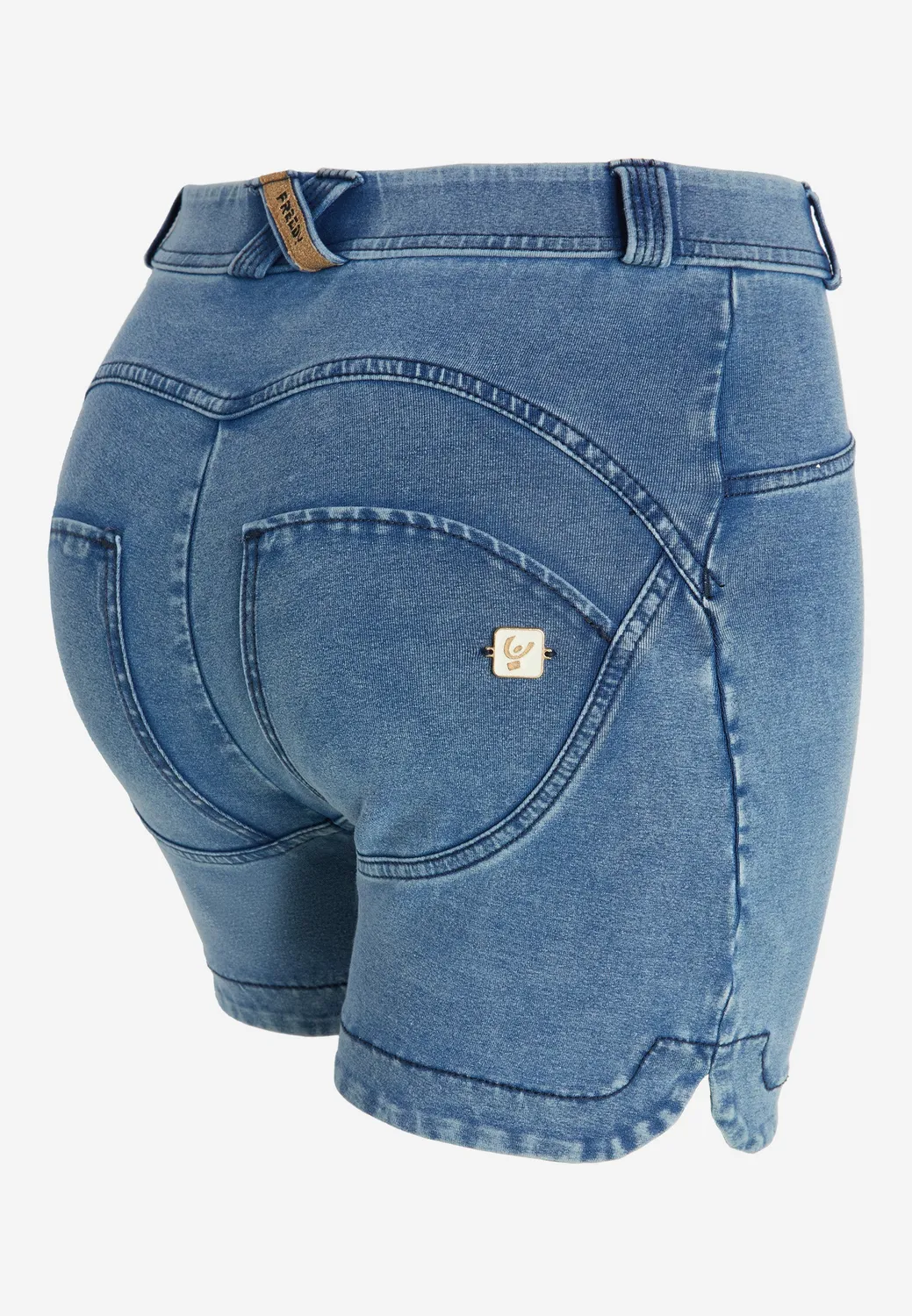 Freddy WR.UP Shorts Jeans Schwarz High Waist