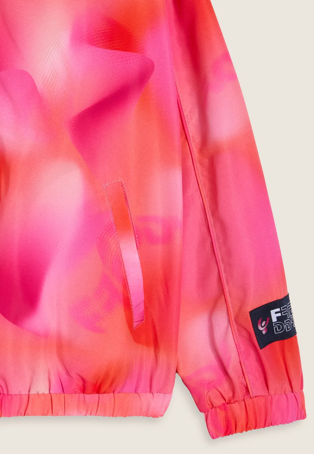 Freddy Jacke Mädchen Rosa-Orange leicht gemustert