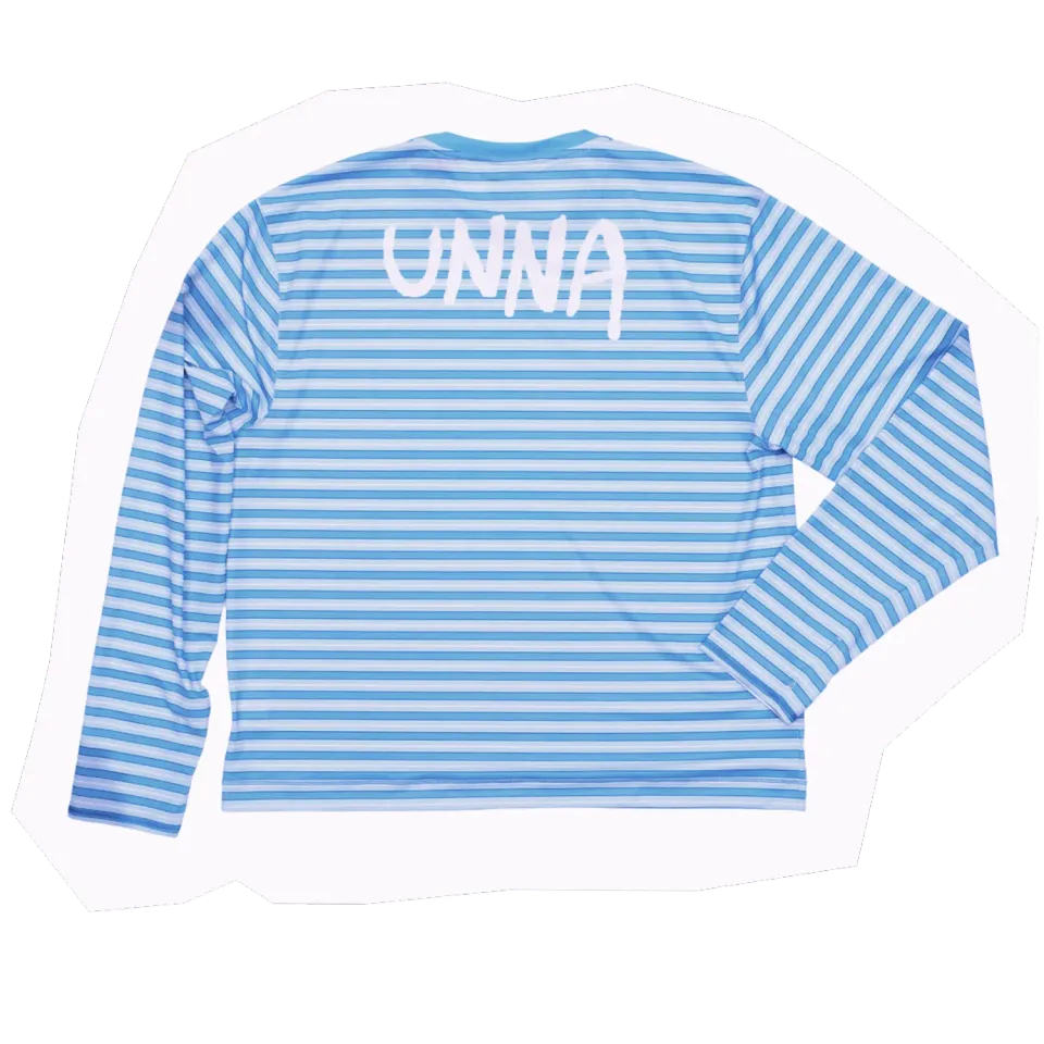 UNNA Striped LS Langarmshirt Business Blue schnelltrocknend