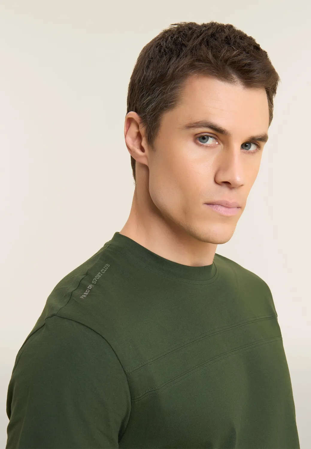 Freddy Herren T-Shirt Baumwolle Schwarz Brustnaht