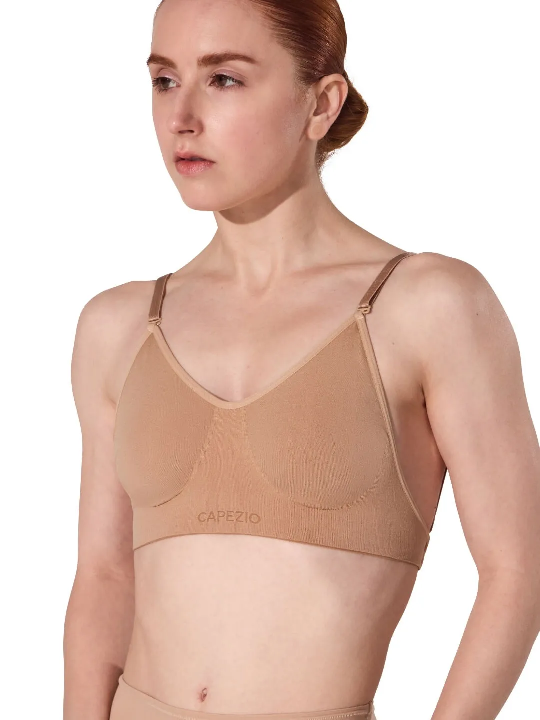 Capezio Clear Back BH Nude nahtlos