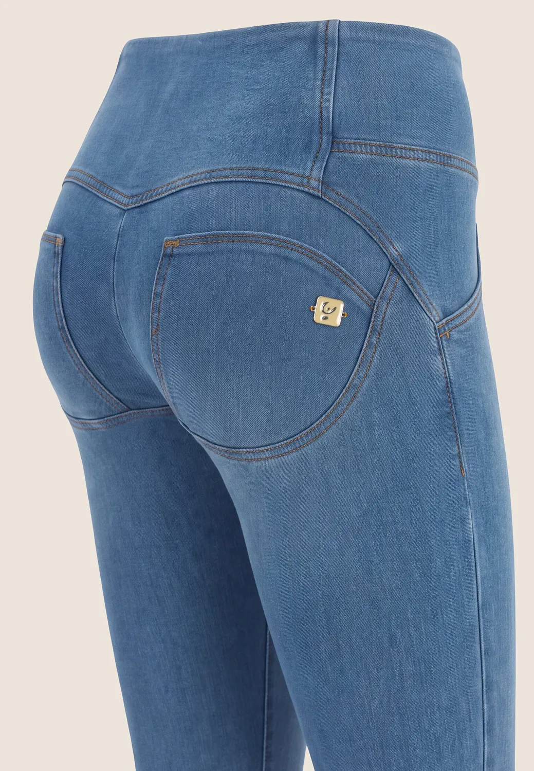 Freddy WR.UP Jeggings dunkelblau hoher Bund