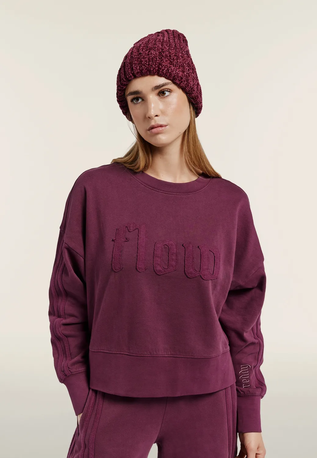 Freddy Beanie Rippstrick Chenille schwarz Damen
