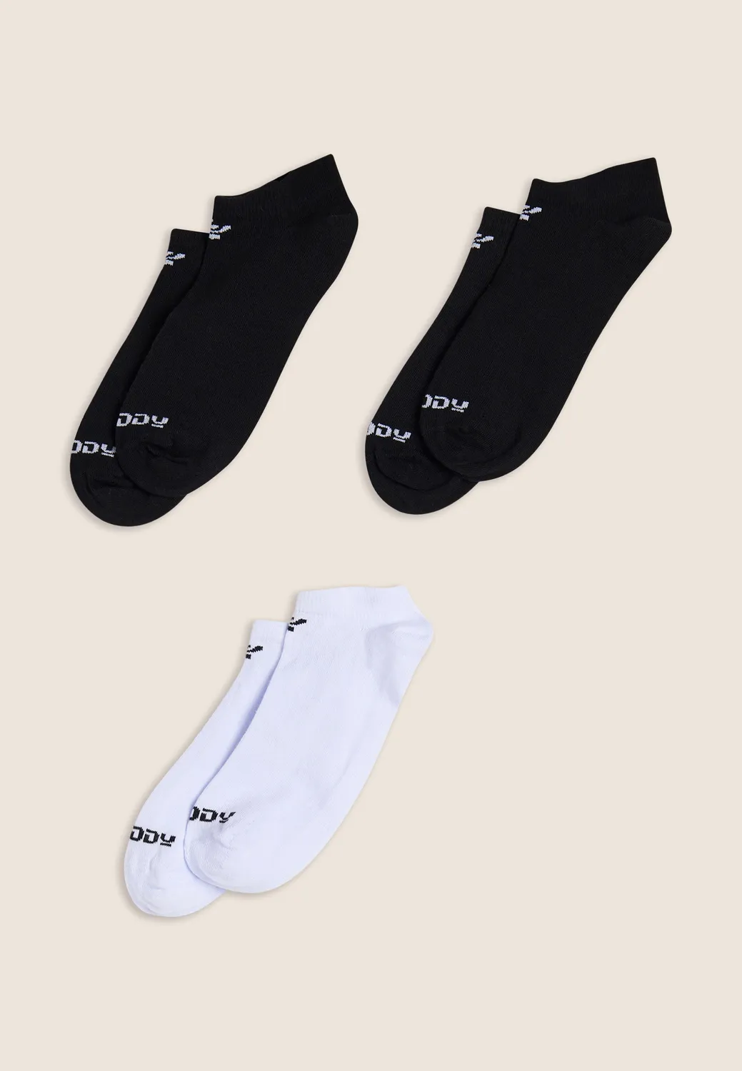 Freddy Sportsocken 3er Pack Schwarz-Weiß kurz