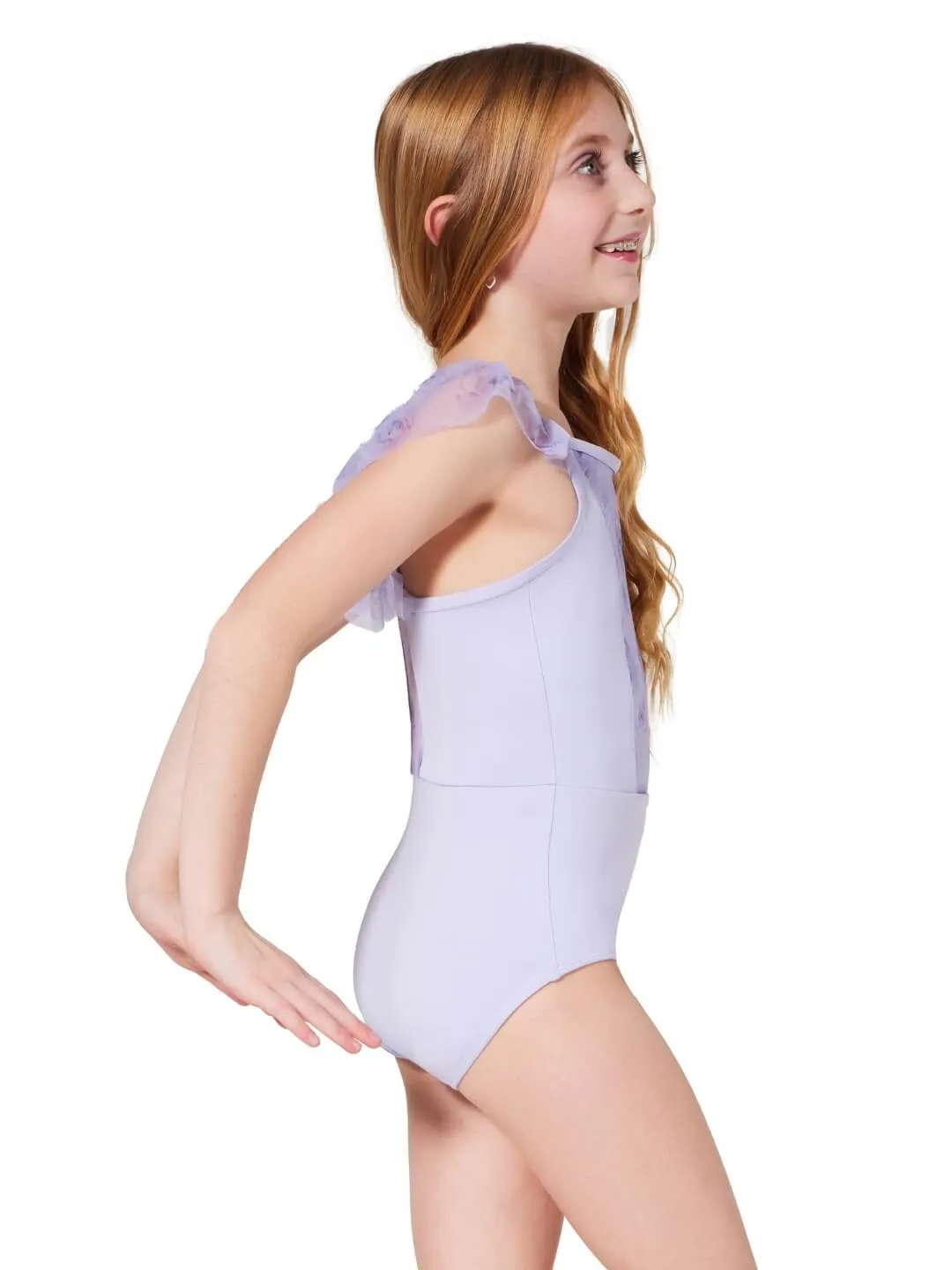 Capezio Primrose F12430C Kinder Ballettanzug Rosa Flügelärmel