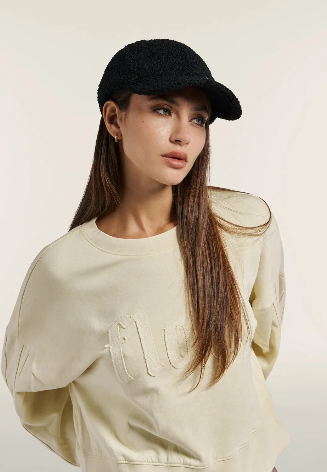 Freddy Baseball Cap Damen Sherpa schwarz Einheitsgröße