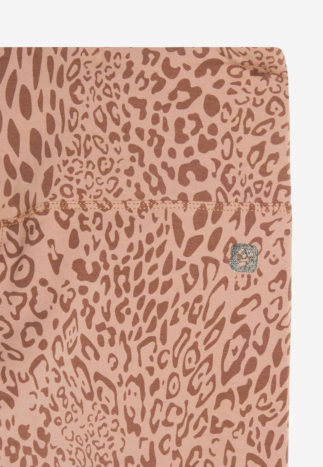 Freddy Baumwoll-Leggings High Waist 7/8 Animalier Pink hoher Bund