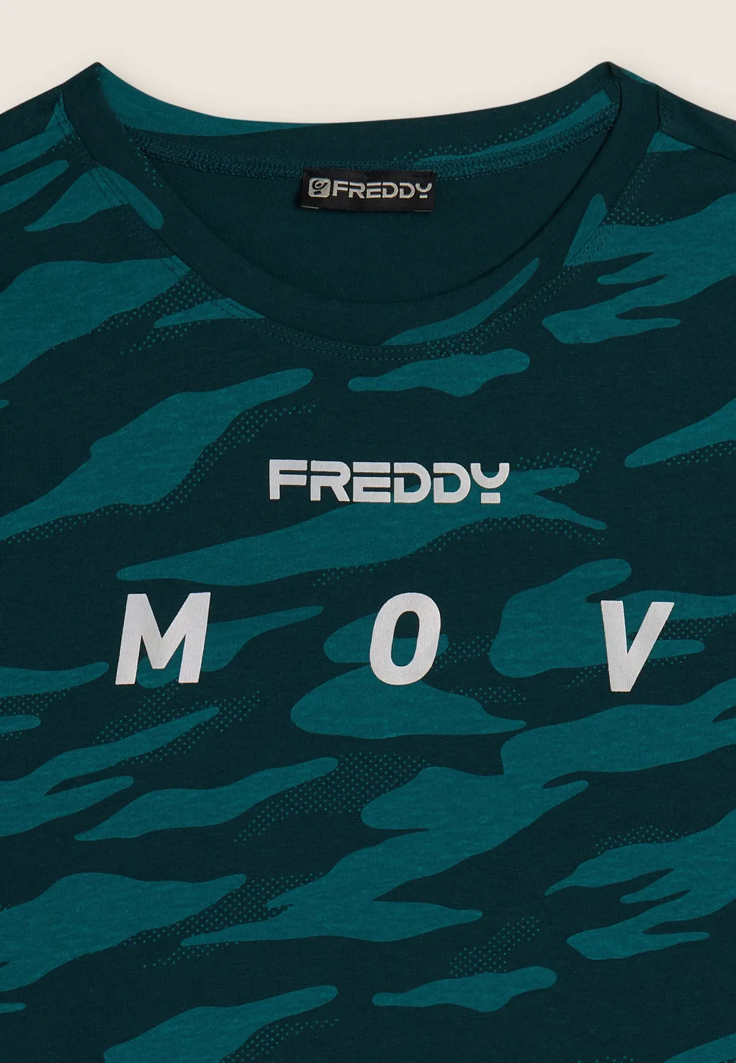 Freddy Camouflage T-Shirt Altrosa Flügelärmel