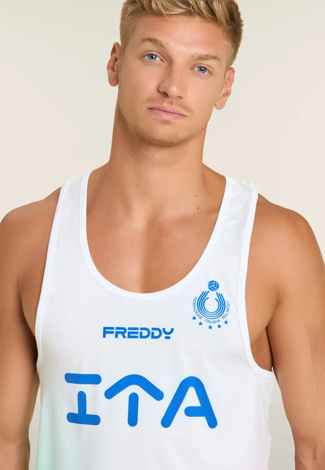 Freddy Italia Beach Volley Tanktop Herren Azzurro UV50+