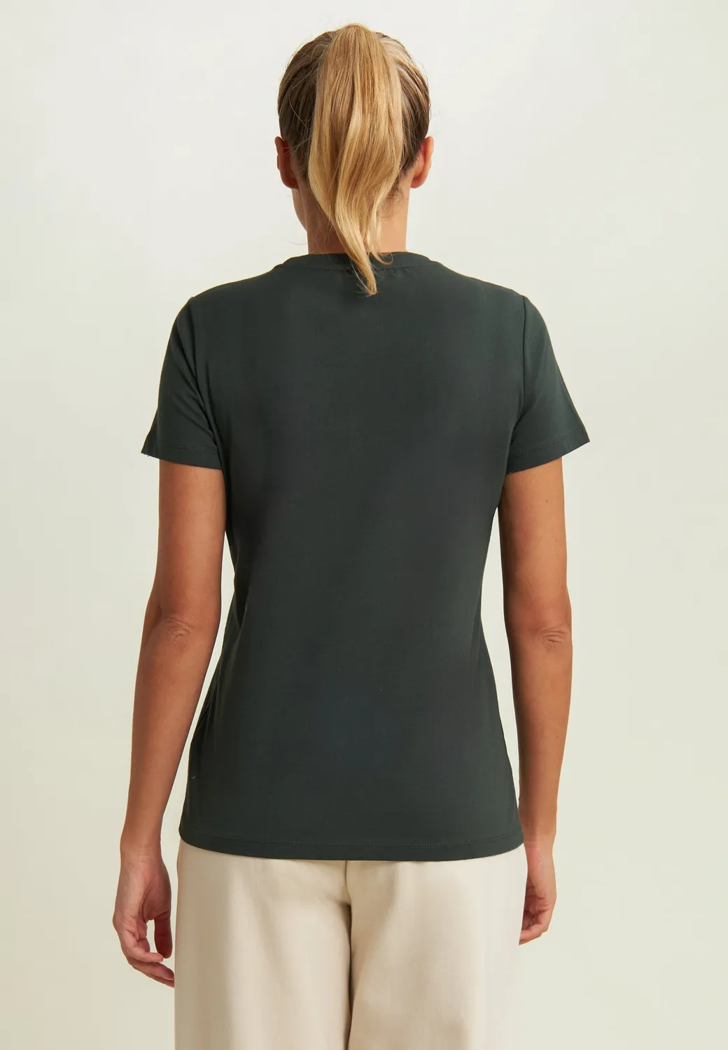 Freddy T-Shirt Damen Schwarz Nietenlogo