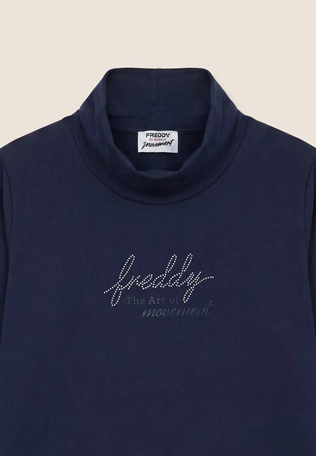 Freddy Comfort Hoodie Damen navy Perlenlogo weich