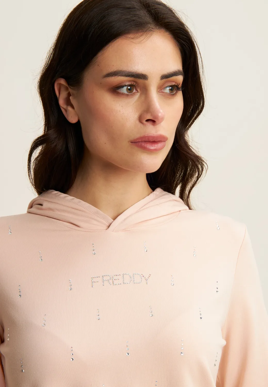 Freddy Strass Kapuzen-Hoodie Dark Sapphire French Terry