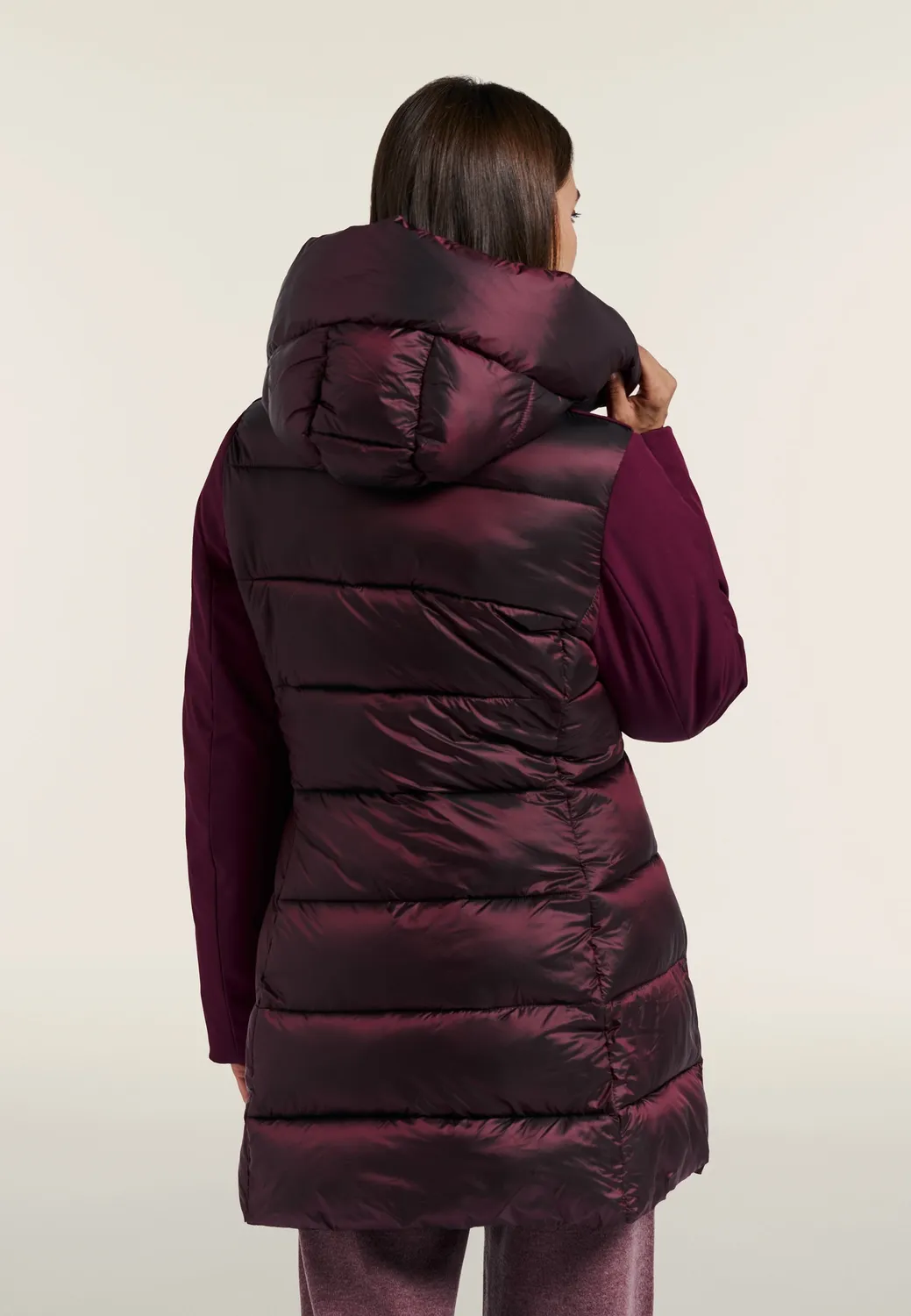 Freddy Softshell Winterjacke Damen mit Kapuze schwarz wattiert