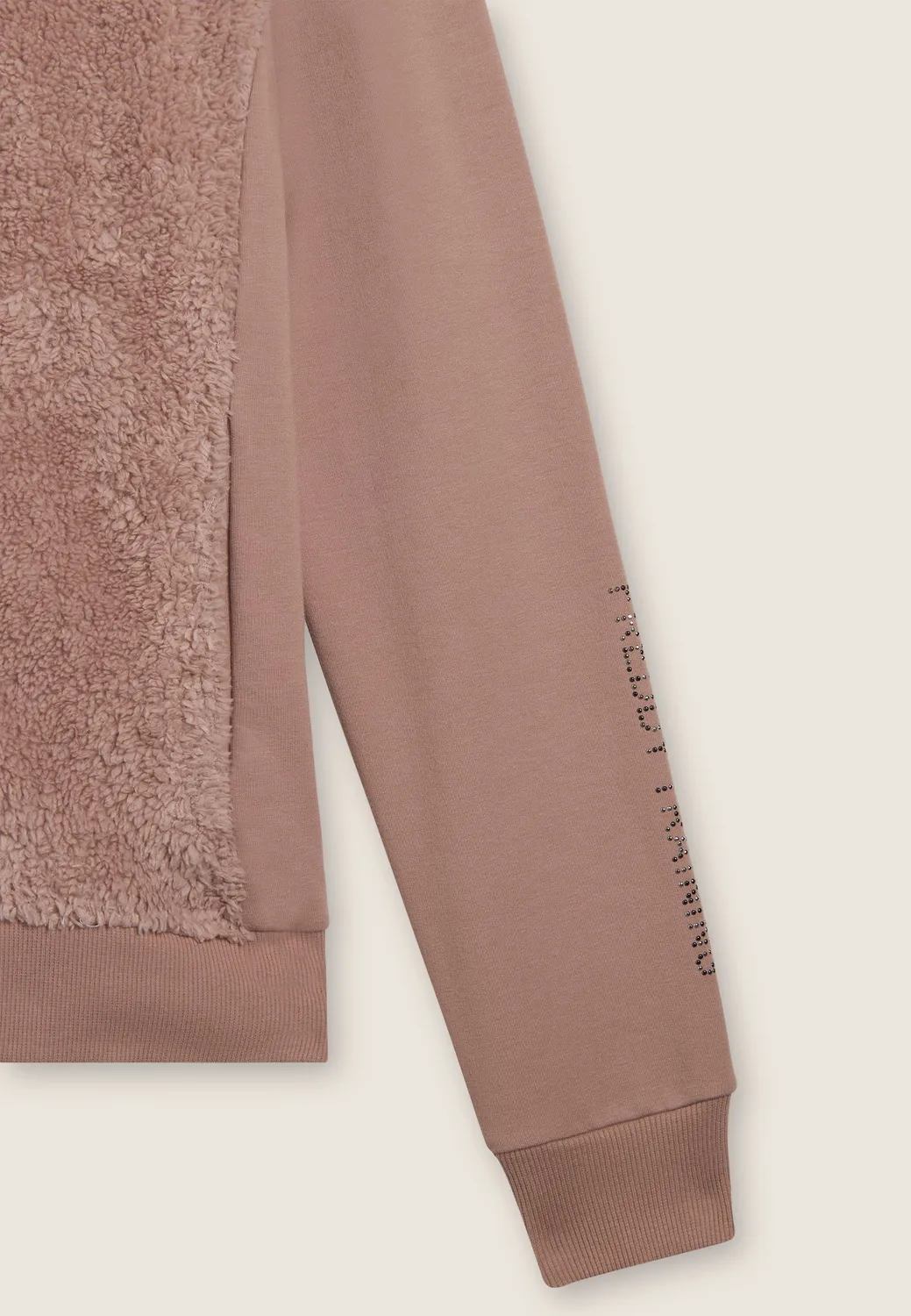 Freddy Sherpa Sweatjacke Damen mit Zip hoher Kragen