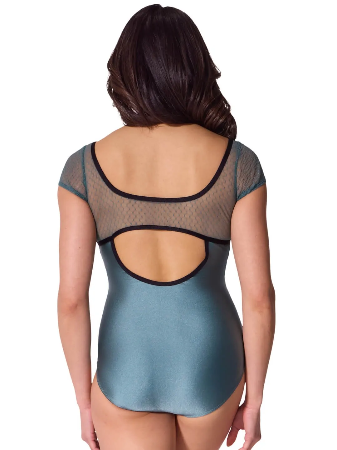 Capezio F12611W Harmony Trikot Evergreen Fog XS Kurzarm