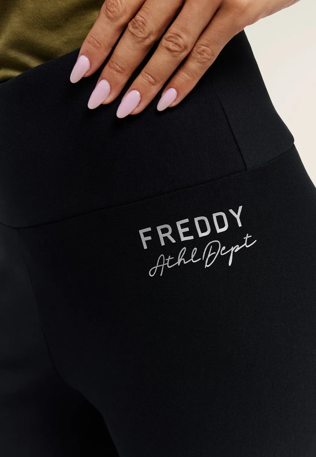Freddy Vita Alta 7/8 Leggings Schwarz hoher Bund