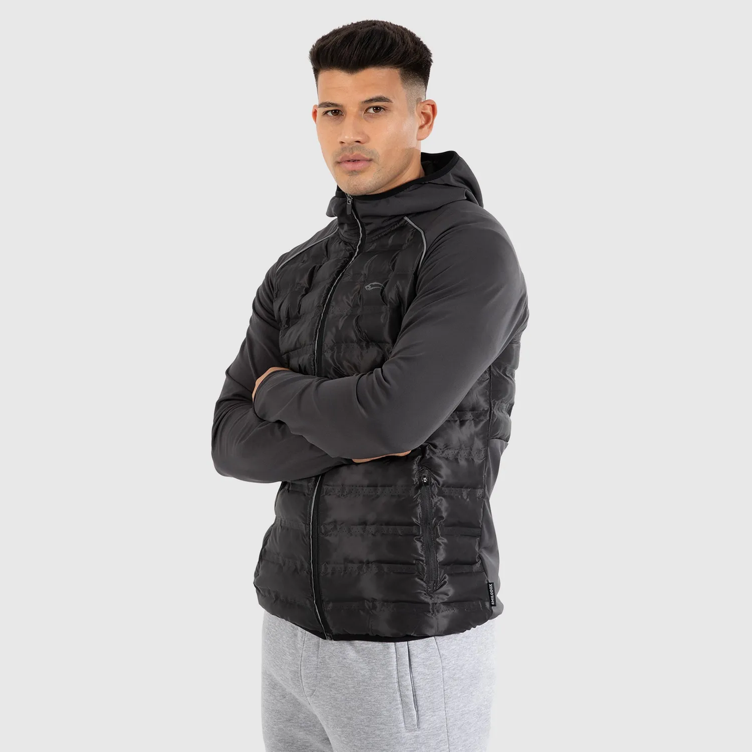 Smilodox Zeyn Matteo Outdoorjacke Schwarz mit Kapuze