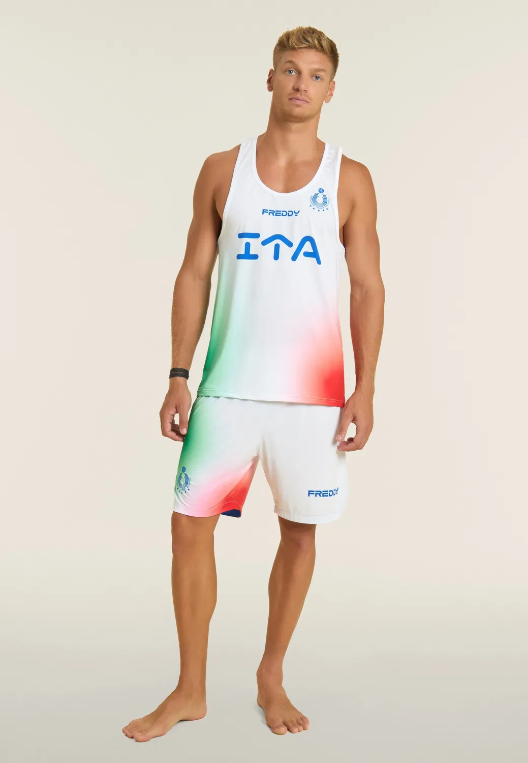 Freddy Italia Beach Volley Tanktop Herren Azzurro UV50+