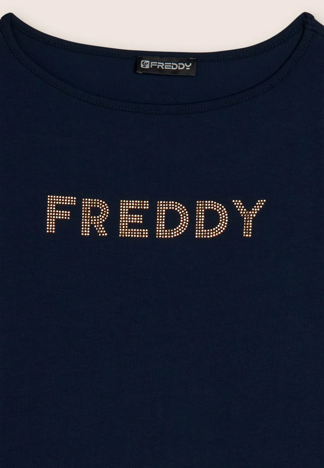 Freddy Langarmshirt Jersey Dark Sapphire B109 Strasslogo