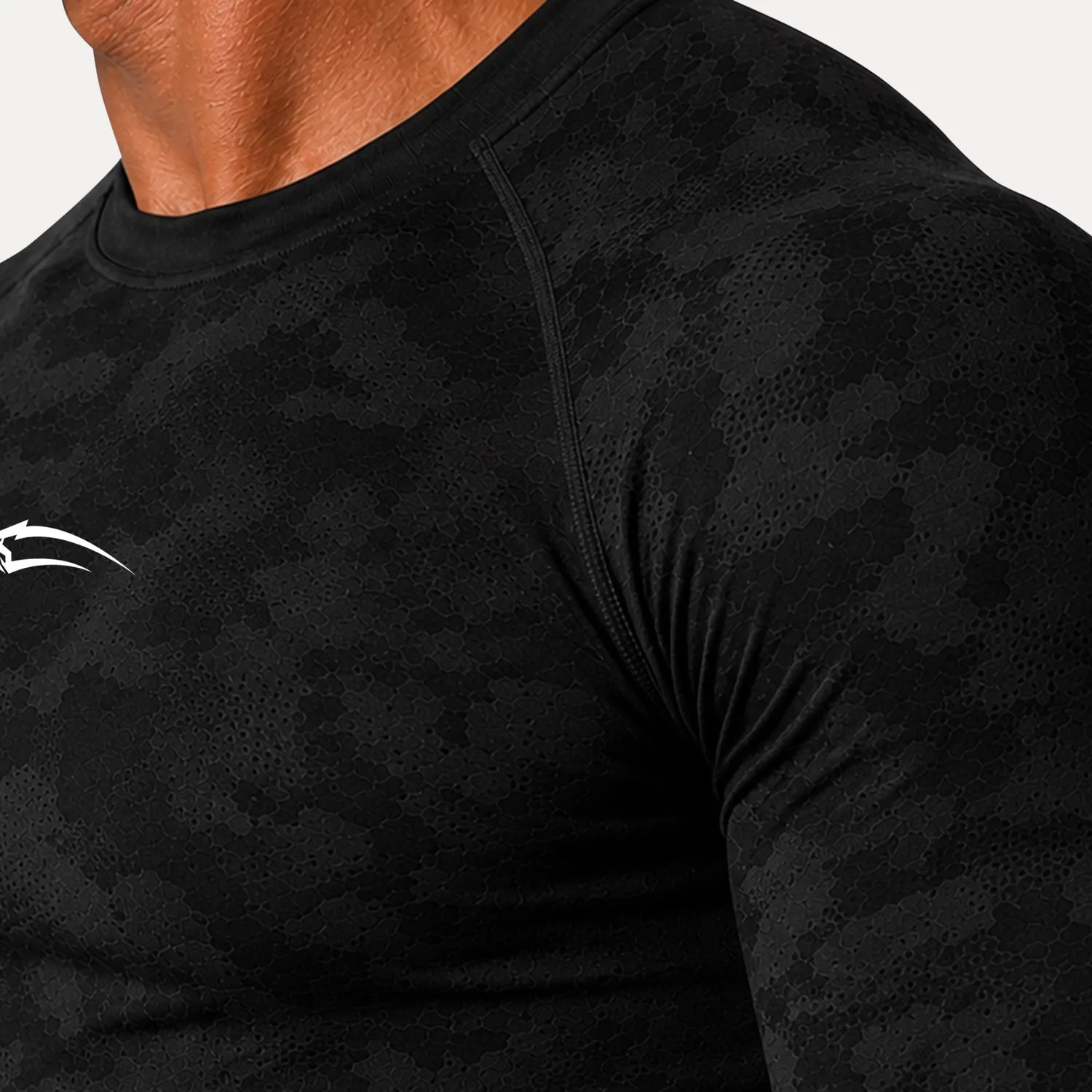 Smilodox Varek Kompression Longsleeve Herren Camo