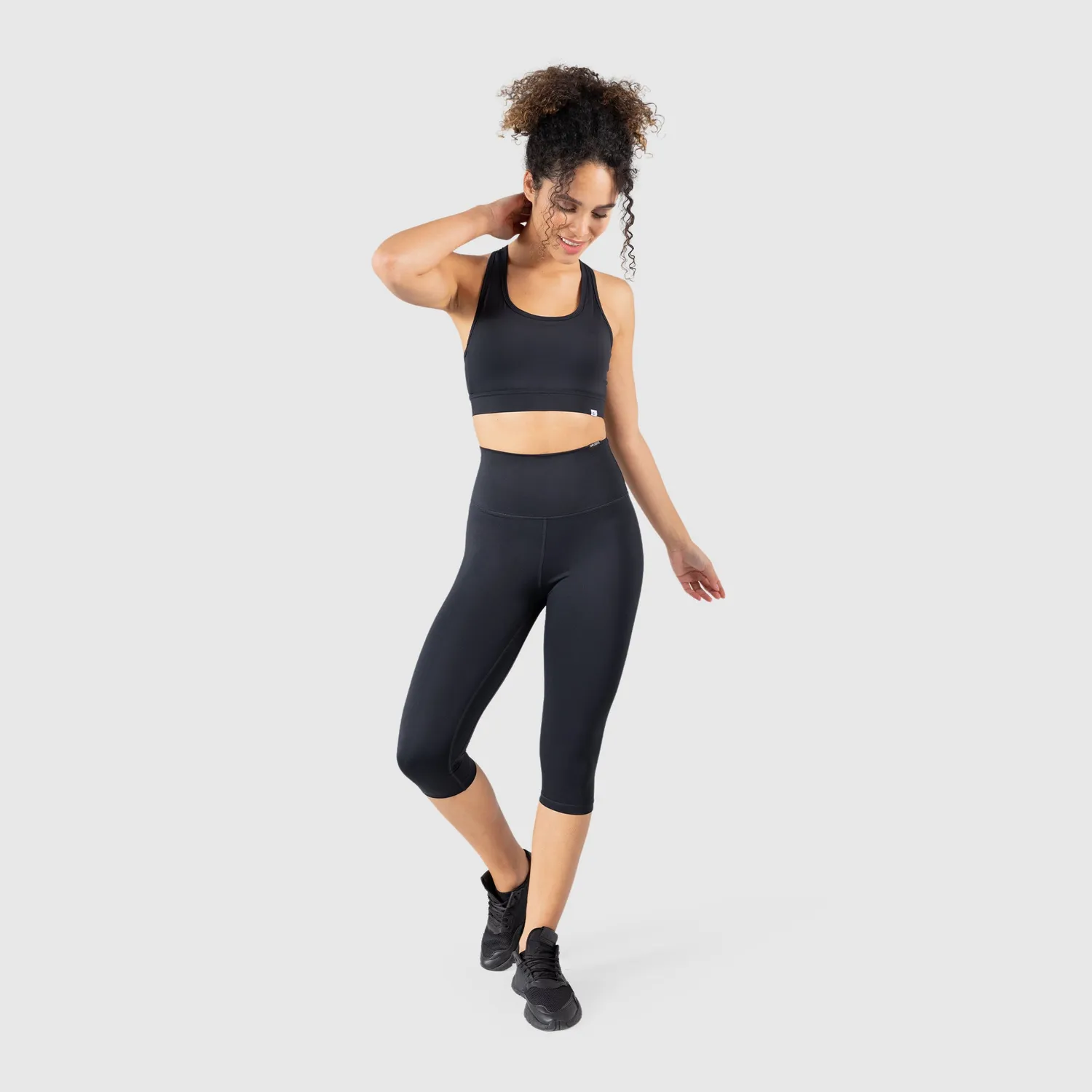 Smilodox Amaze Pro Raisa Capri-Leggings 3er-Pack schwarz blickdicht