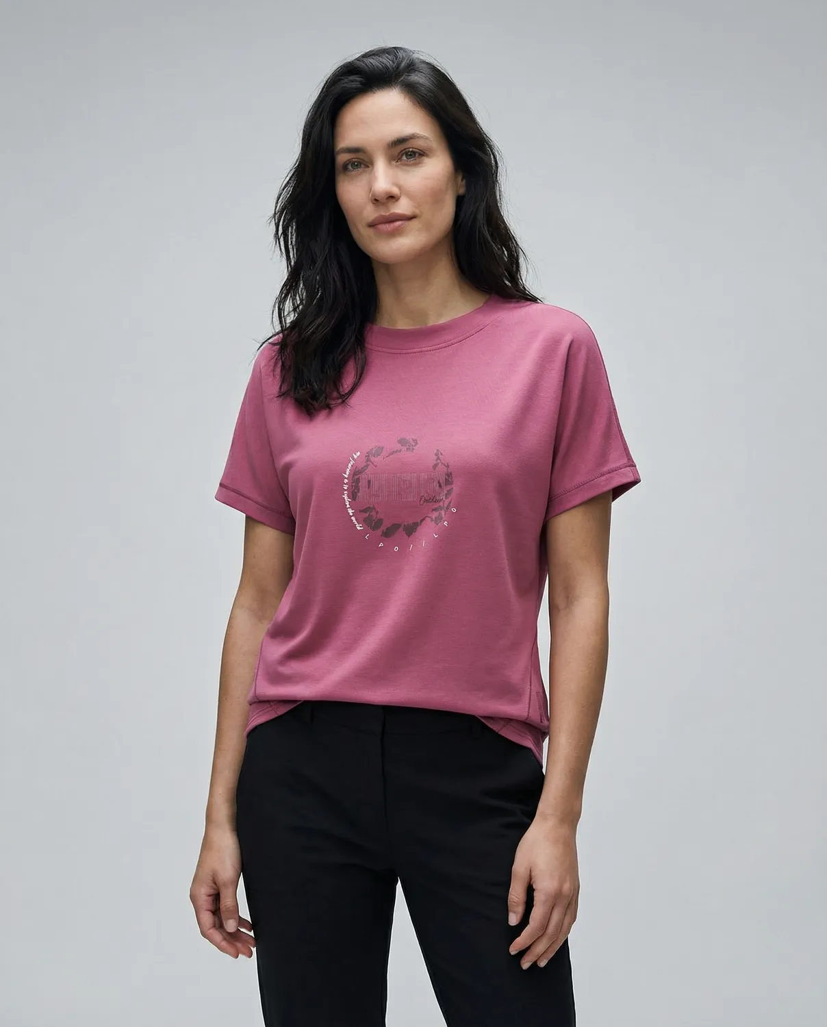 LPO Nikole T-Shirt beere Baumwolle