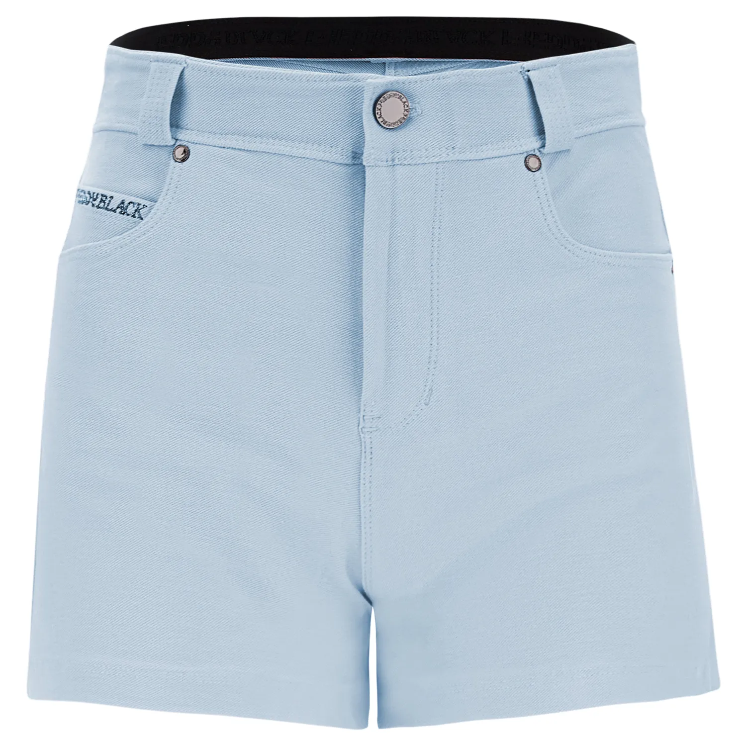 Freddy Black Jersey Drill Shorts Blue Fog hoher Bund