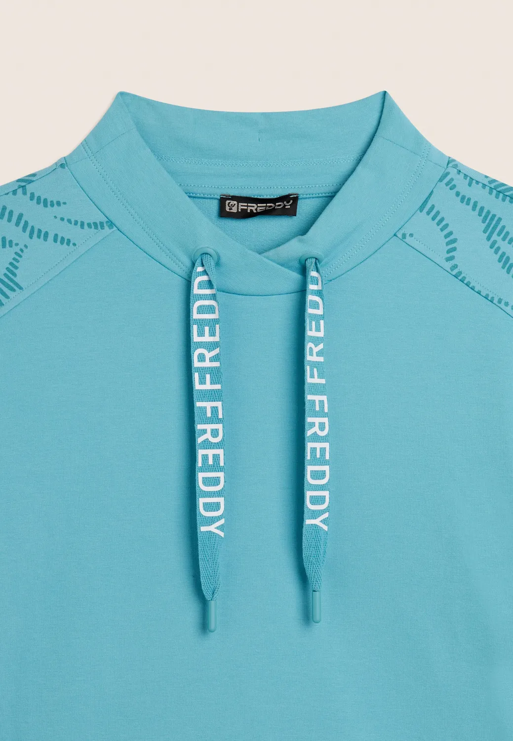Freddy Cross Sweatshirt Milky Blue French Terry