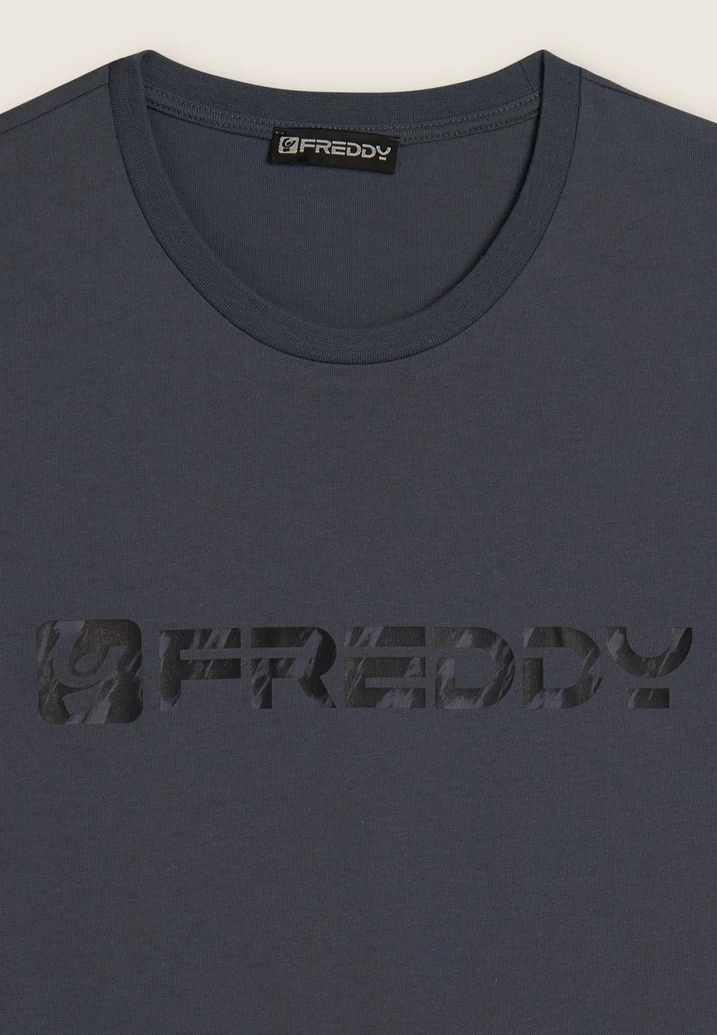 Freddy Herren T-Shirt Logo Baumwolle Turbulence