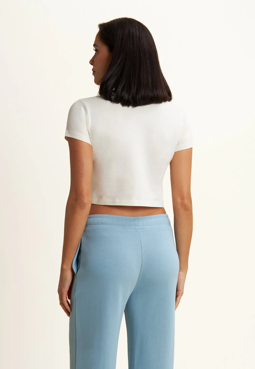 Freddy Cropped T-Shirt anthrazit slim fit